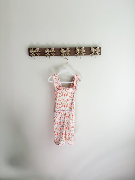 Shrimp and Grits Kids Other - Shrimp and Grits Girls Medium (5-6) Toddler Overalls with Cross Back Straps